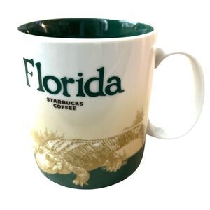 Starbucks Florida Collectible Coffee Mug Souvenir Ceramic Alligator